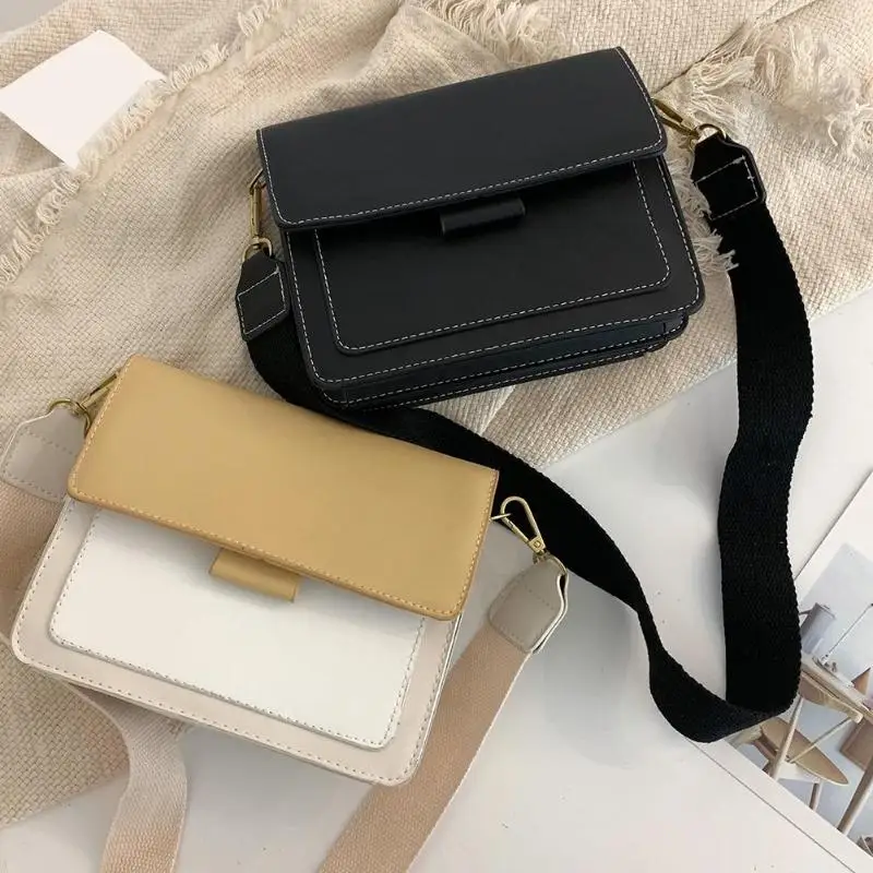 Женские кожаные сумки через плечо контрастного цвета, сумки для женщин, дорожные сумки, модные простые сумки через плечо, bolsa feminina