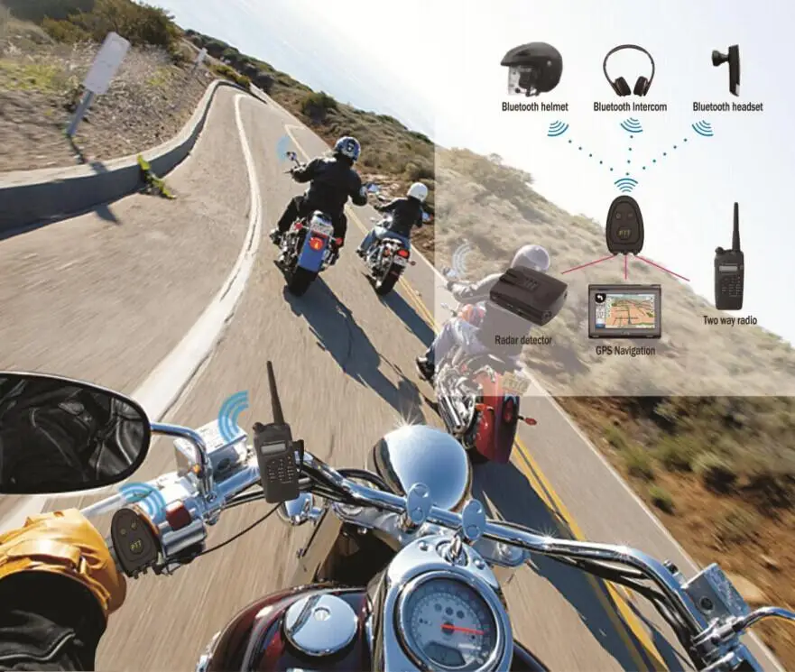 Lexin мотоцикл bluetooth домофон BT 4 0 Bluetooth для двустороннего радио/gps/радар детектор