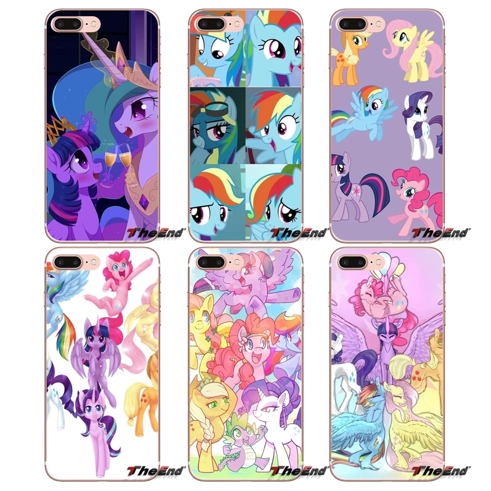 Mane Six Cartoons For Xiaomi Redmi 4 3 3S Pro Mi3 Mi4 Mi4i Mi4C Mi5 Mi5S Mi Max Note 2 Cover Coque Mobile Phone Shell Covers | Мобильные