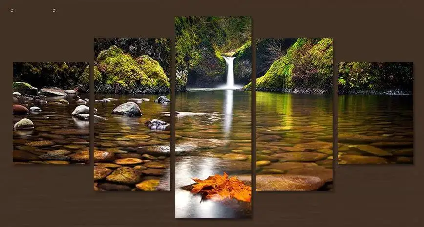 5 панелей Hd Печать крик каменная настенная живопись холст печать декор комнаты