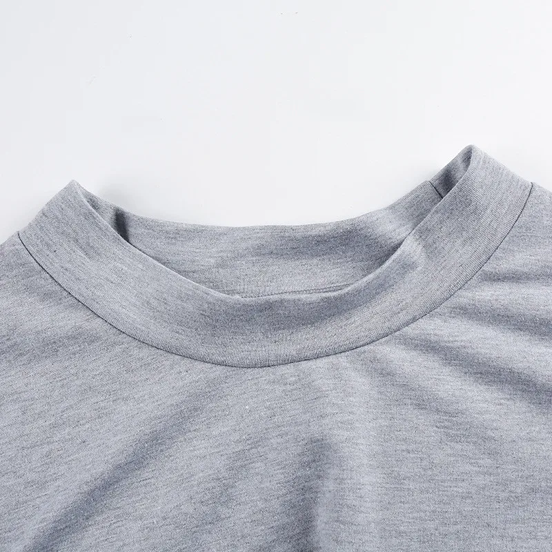 Новое поступление рубашка женские топы серая черная расклешенная сетка с