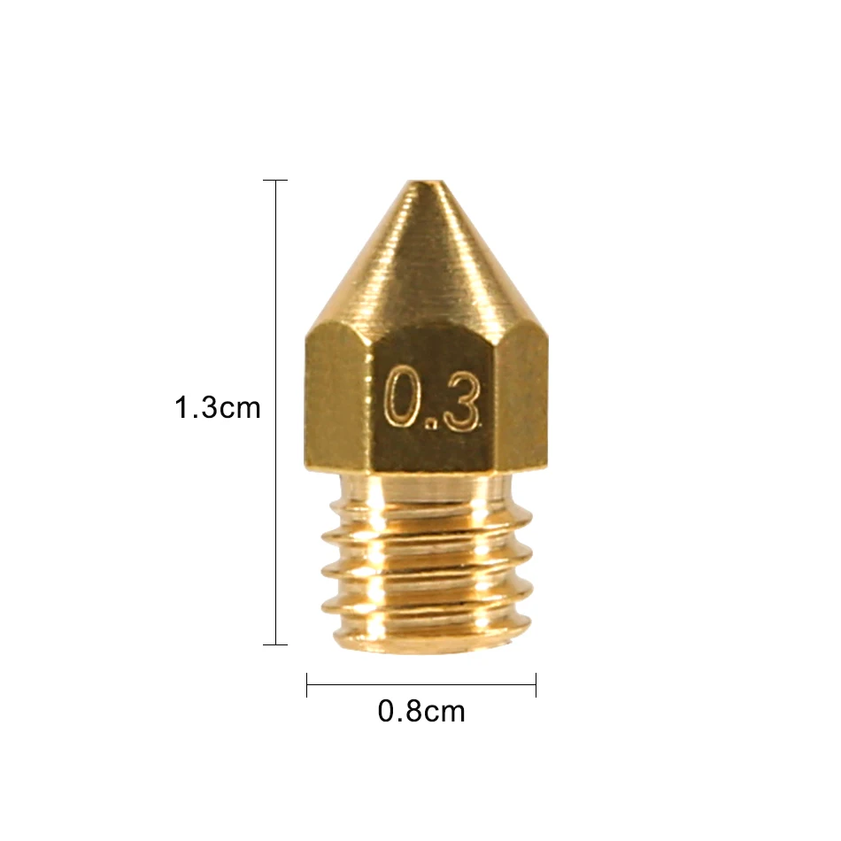Aokin 10 шт. 0 2 3 4 5 6 8 1 мм MK8 Форсунка экструдера 75 для 3D принтера Makerbot Anet A8 Creality CR-10S S4 |