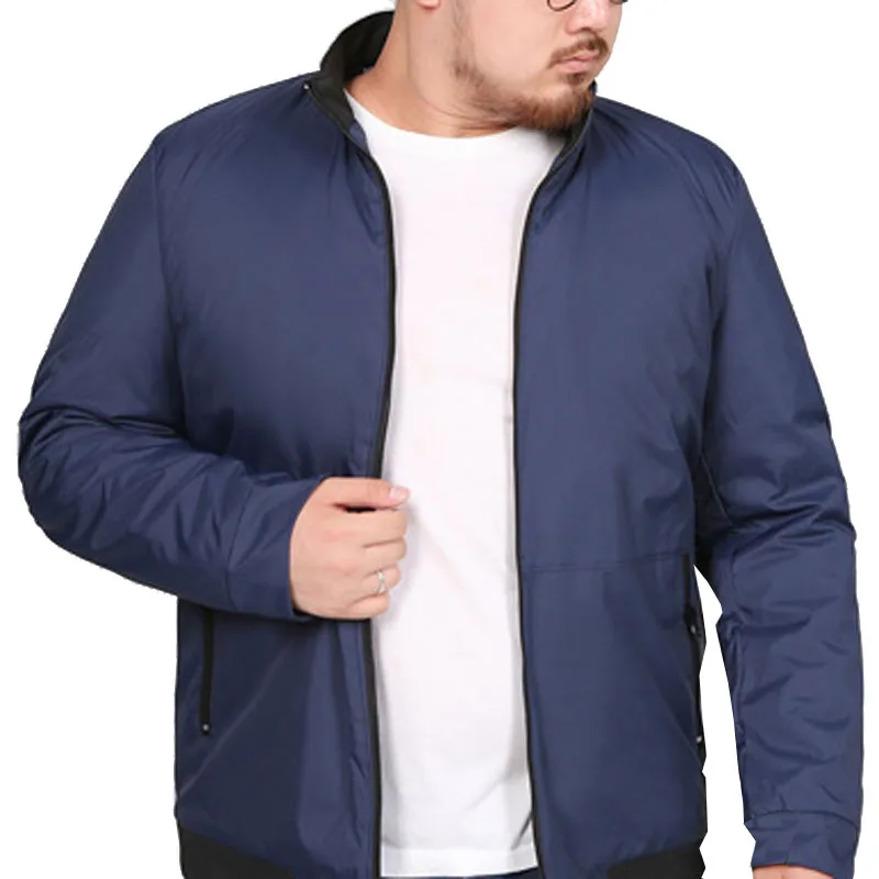 MFERLIER демисезонные мужские куртки 6XL 7XL 8XL Бюст 150 см плюс размер свободные 5 цветов