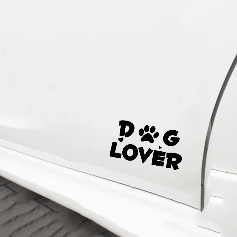 

Dog lover paws dog puppy sticker vinyl decal car window doors bumper Cute And Interesting Fashion Sticker Decals