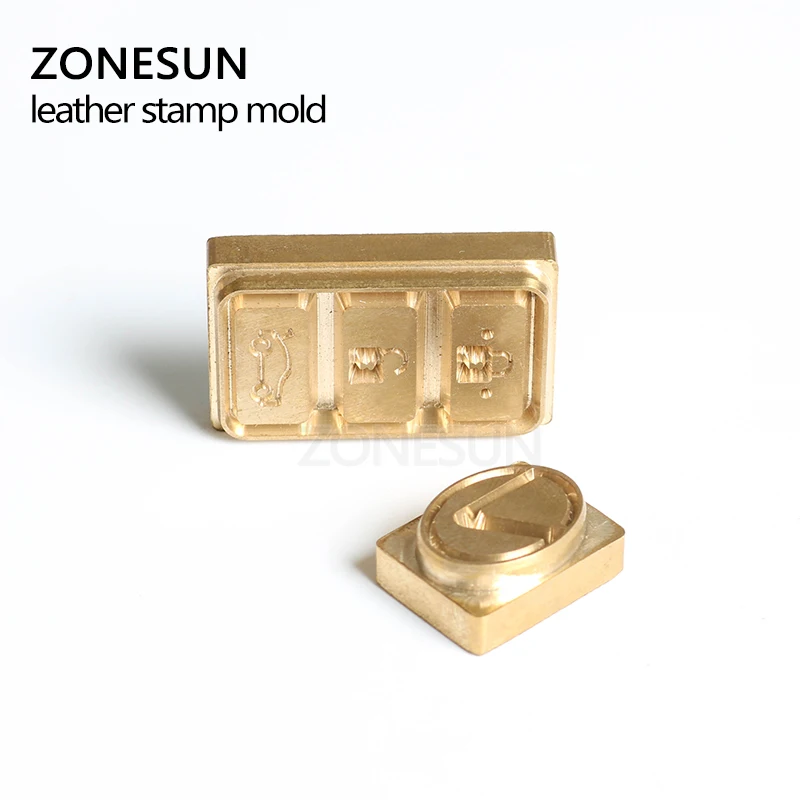 ZONESUN Customized copper Brass Stamp wood leather paper mold die cut bread iron Heating emboss Mould Carving Brand Printing | Дом и сад