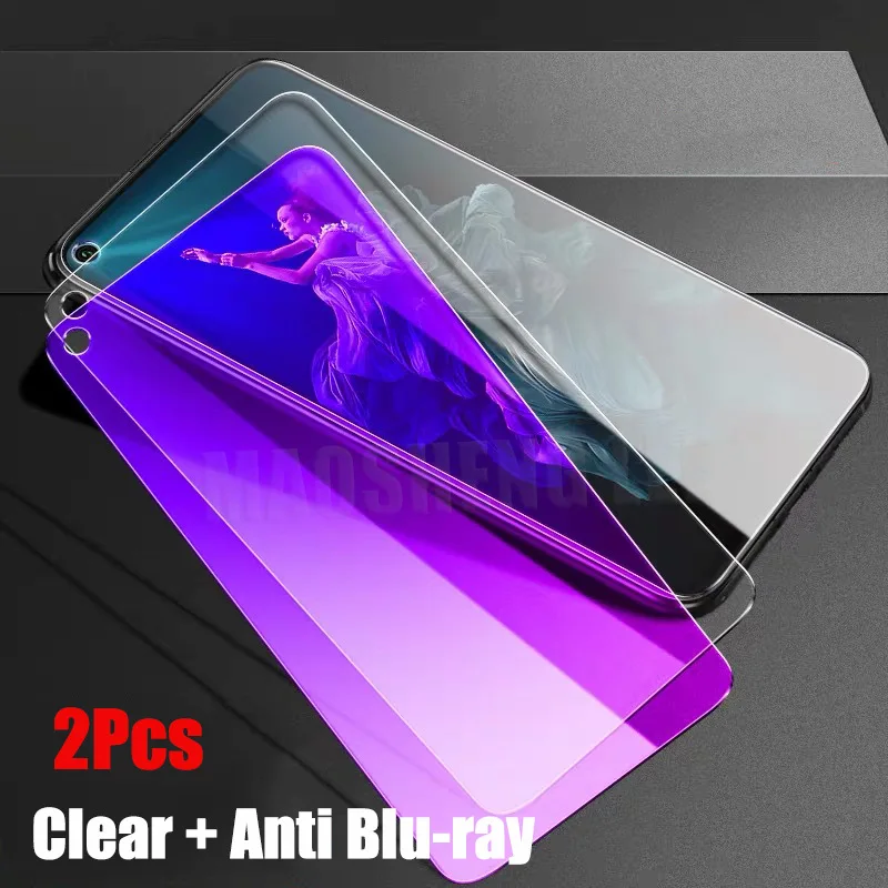 2 шт./лот закаленное стекло для Huawei Honor 20 Pro защита экрана 9H от синего света