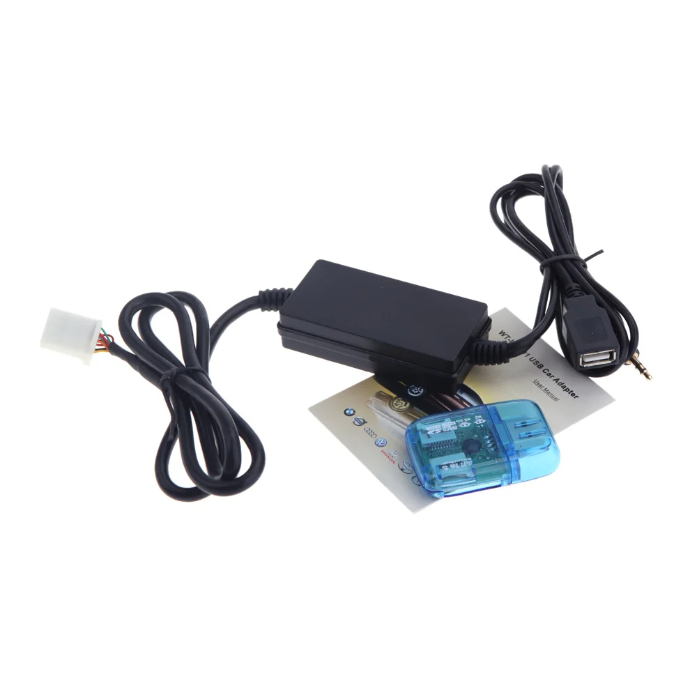 Автомобильный USB Aux in адаптер mp3 плеер радио интерфейс для Toyota Camry/Corolla/Matrix 2 * 6Pin