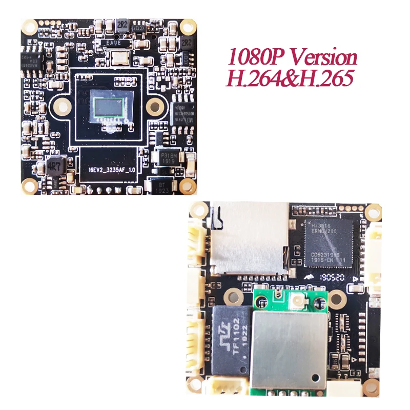 H.265 1080P 2MP HD беспроводная безопасность IP Сетевая камера модуль Плата Wifi аудио Onvif TF слот для карт Макс поддержка 64 ГБ 720 P/960 P