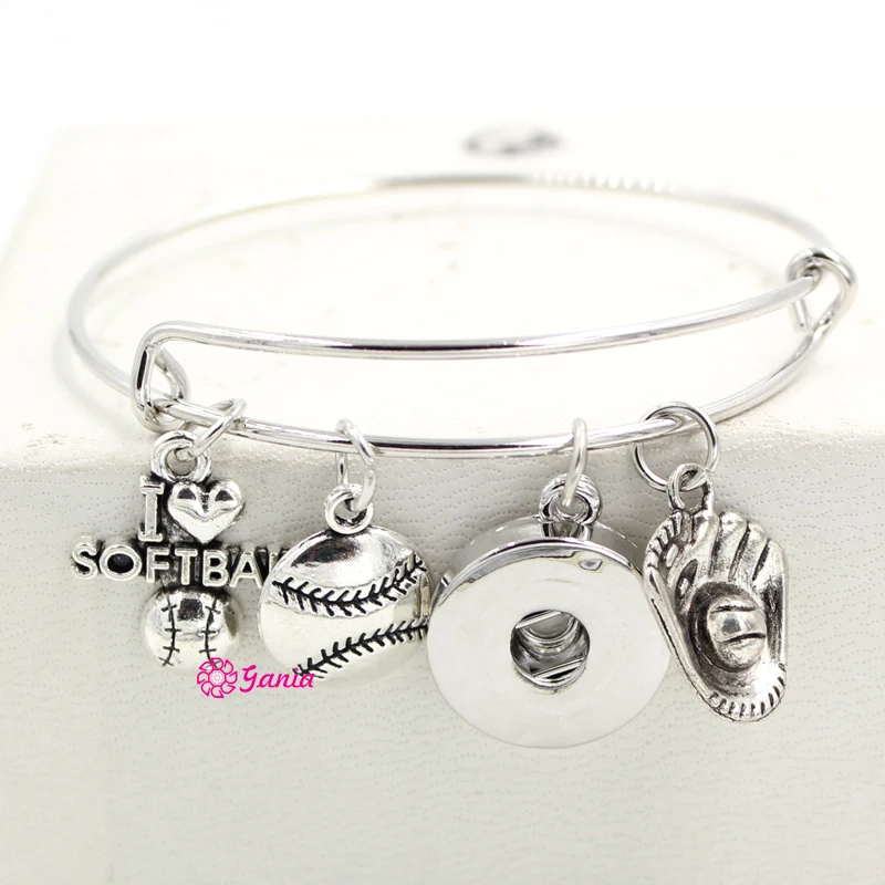 10 шт. новинка опт оснастка для ювелирных изделий спорт я люблю софтбол шарма