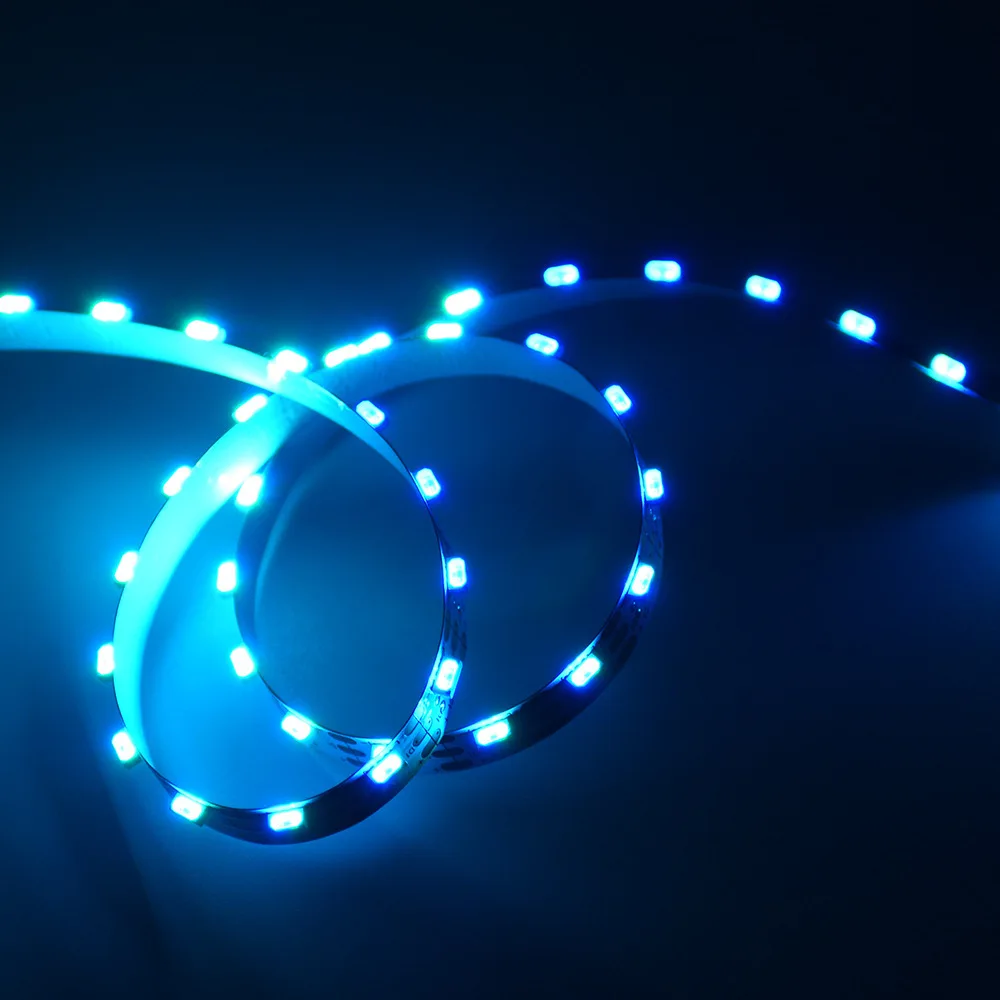 Тонкий 5 мм ширина 60leds внутренний управлением стороны излучающих sk6812 rgb