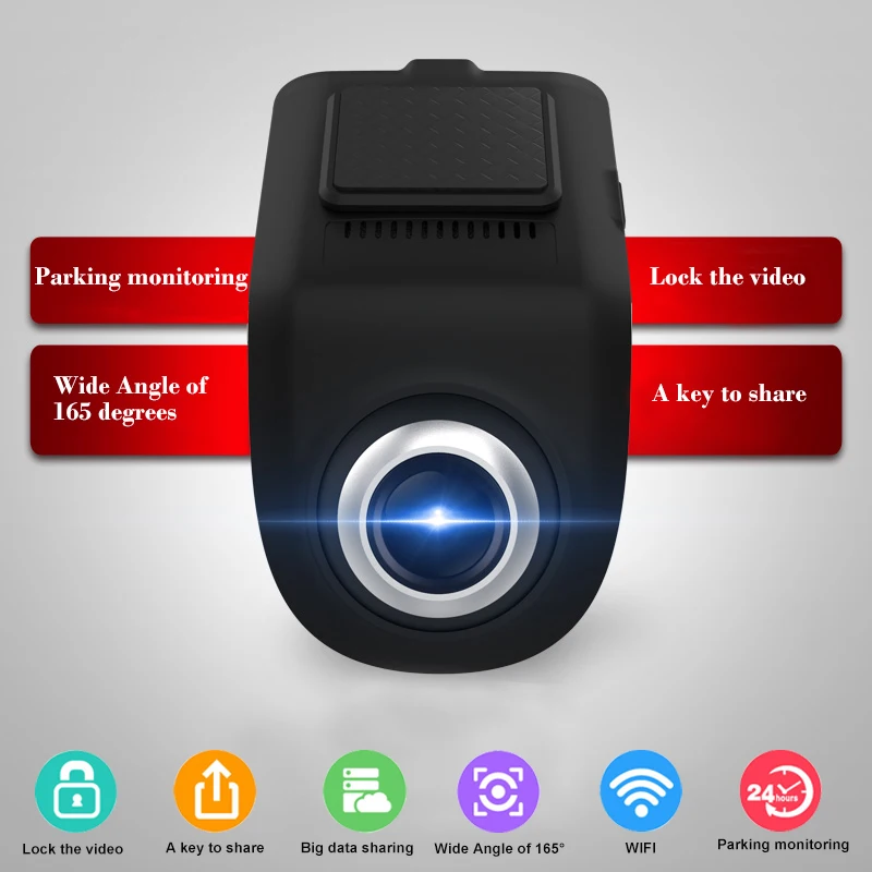 VicTsing 1080P двухсторонний автомобильный WiFi ADAS рекордер навигация FHD Автомобильный видеорегистратор камера видео рекордер g-сенсор USB рекордер вождения Android