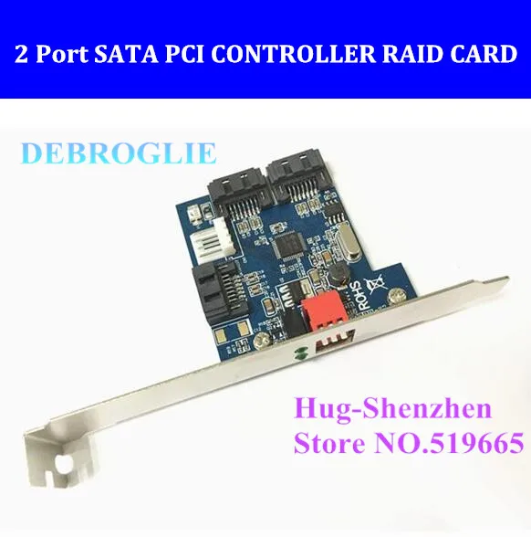 Совершенно новый 2 портовый SATA PCI контроллер RAID CARD SERIAL ATA I/O карта ПК/mac pro 1 5 +