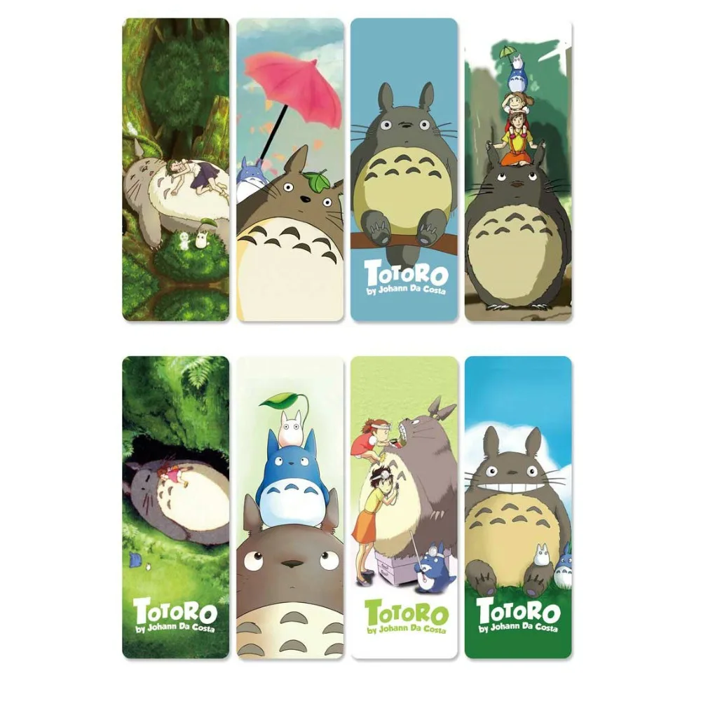 8 шт. водонепроницаемая Прозрачная ПВХ пластиковая вкладка из аниме My neighant Totoro |