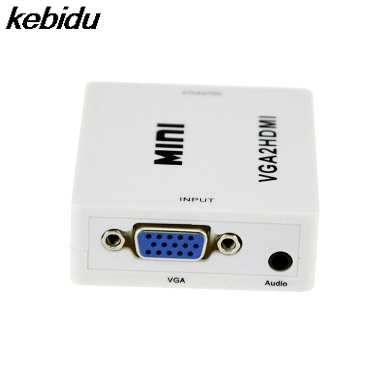 Разъем адаптера 1080P для проектора ПК ноутбука в HDTV с преобразователем 2VGA