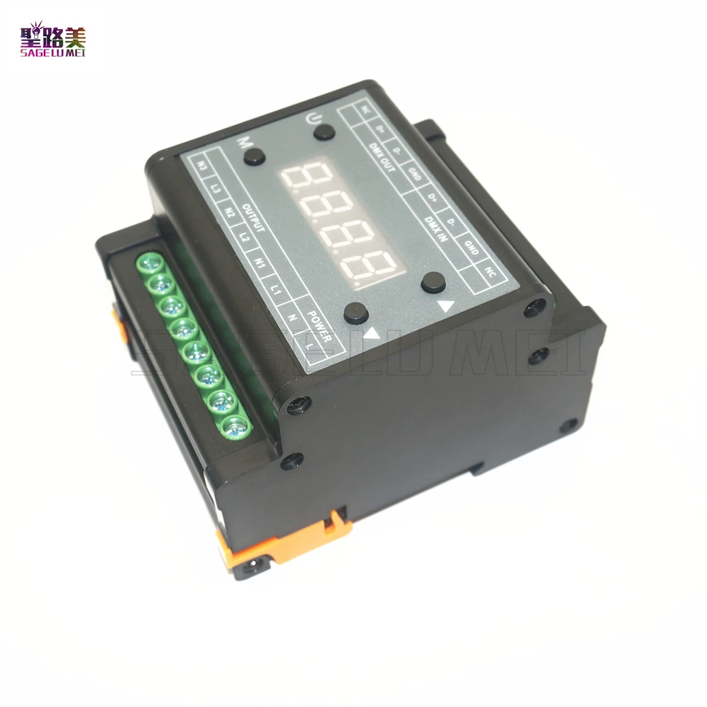 Контроллер яркости DMX302 для светодиодных панелей трехканальный выходной