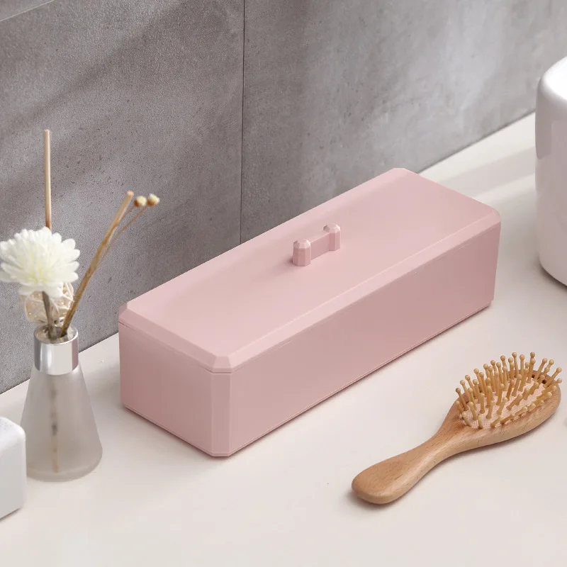 26*9.5*7cm Makeup Organizer Cosmetic Storage Box Case Desktop Sundries Holder Contanier Jewelry Cotton Swab Pad Organzer | Дом и сад