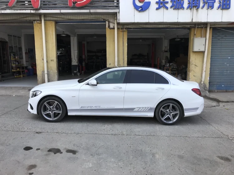 Наклейка с боковыми полосками для Mercedes Benz W205 C180 C200 C63 Amg 2 шт. | Автомобили и