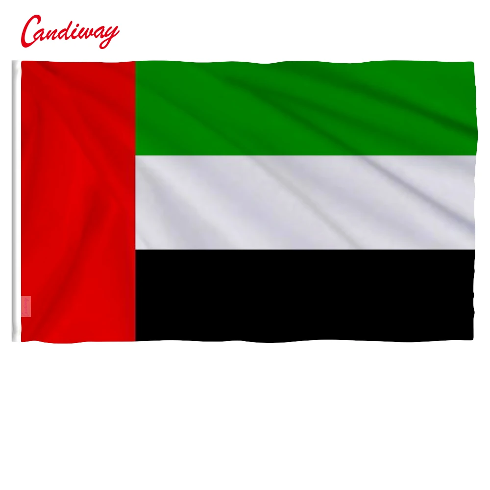

90 x 150cm United Arab Emirates Flag Polyester Flags And Banners National Flags Country Banner For Home Decoration NN075