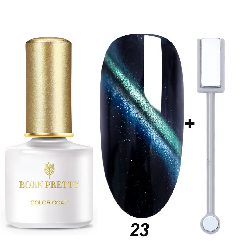 BORN PRETTY 6 мл Гель-лак для ногтей кошачий глаз магнитный лак для ногтей замачиваемый УФ-Гель-лак эффект кошачьих глаз базовое верхнее покрытие