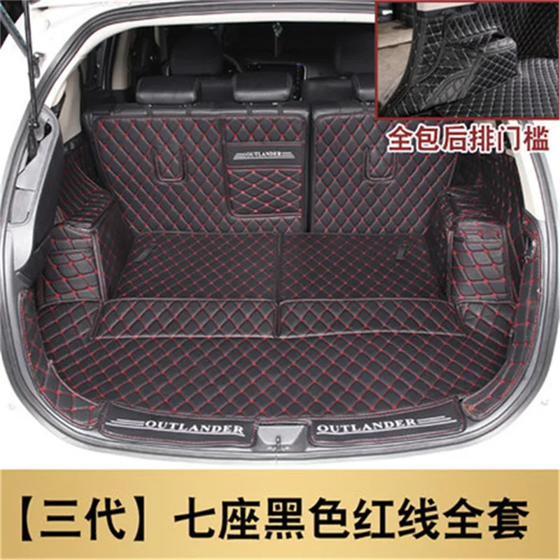 Коврик для багажника автомобиля для Mitsubishi Outlander 2013- грузовой лайнер интерьерные аксессуары ковер автомобильный Стайлинг коврик для багажника