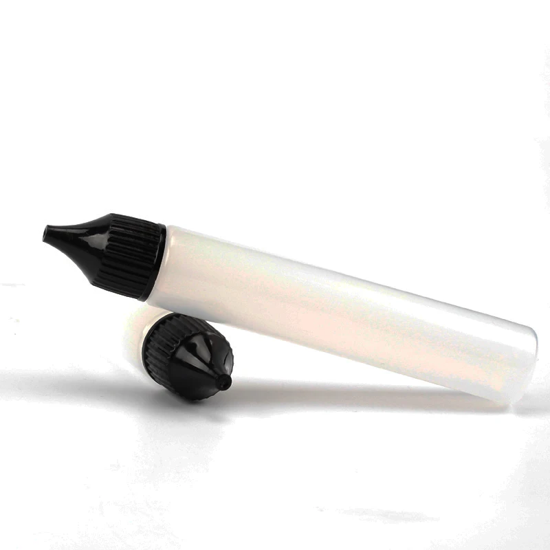 

Coil Father 5pcs/lot 30ml Eliquid Bottle Pen Shape E-liquid Juice Port White and Black Cap Bottles For E-juice
