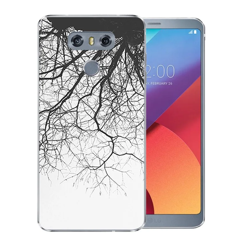 Phone Case For LG G6 Gel Painting Soft TPU Back Cover LGG6 Shell Matte Pinky Pattern Ultra Thin G 6 5.7 inch Coque |