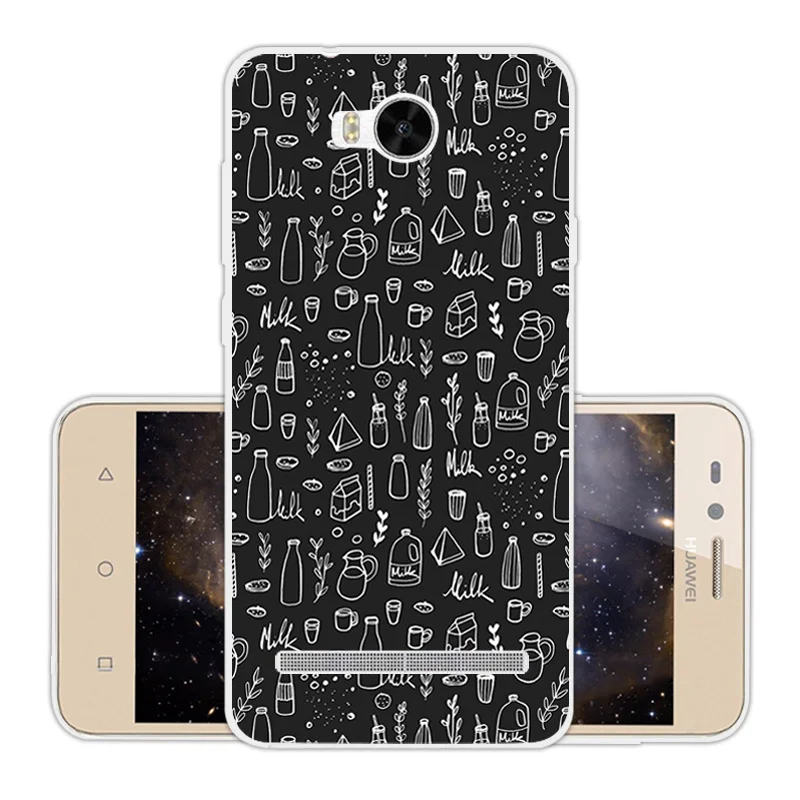 Для Huawei Ascend Y3 II задняя крышка Мягкий ТПУ прозрачный силиконовый чехол для ii