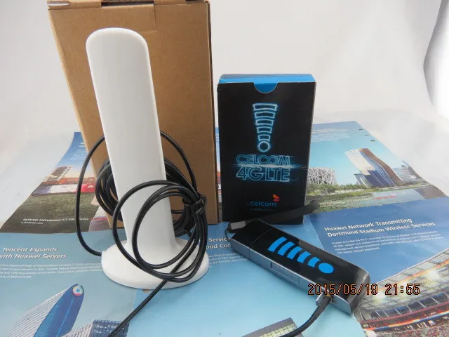 10dbi TS9 4g Antenna+Unlocked Huawei E392u-12 4g 3g USB Modem Dongle