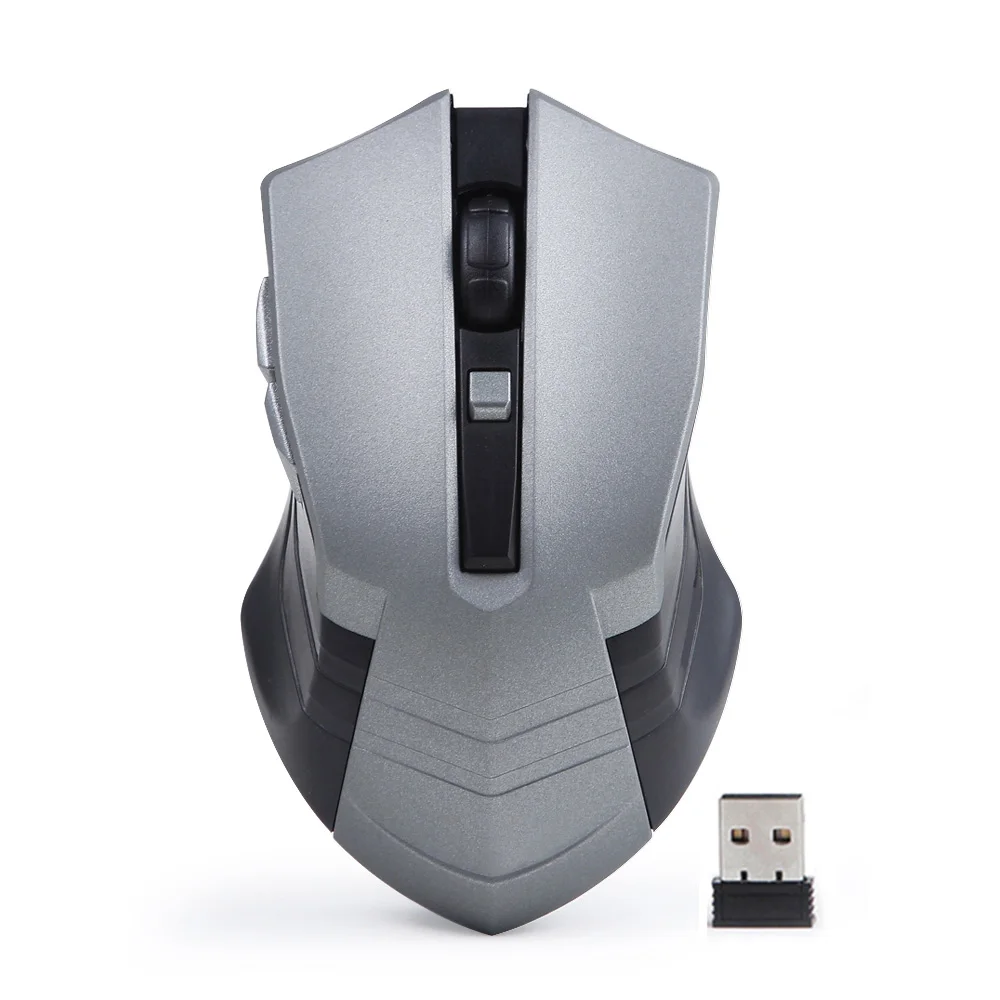 Imice Беспроводная usb-мышь 6 кнопок 2000 dpi настраиваемый компьютер мышь 2,4 ГГц эргономичная мышь для ноутбука ПК мышь - Цвет: Серый