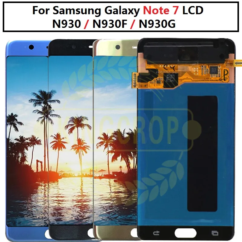 Super AMOLED для Samsung Note Fan Edition FE 7 N930F N935F ЖК дисплей с сенсорным экраном дигитайзер