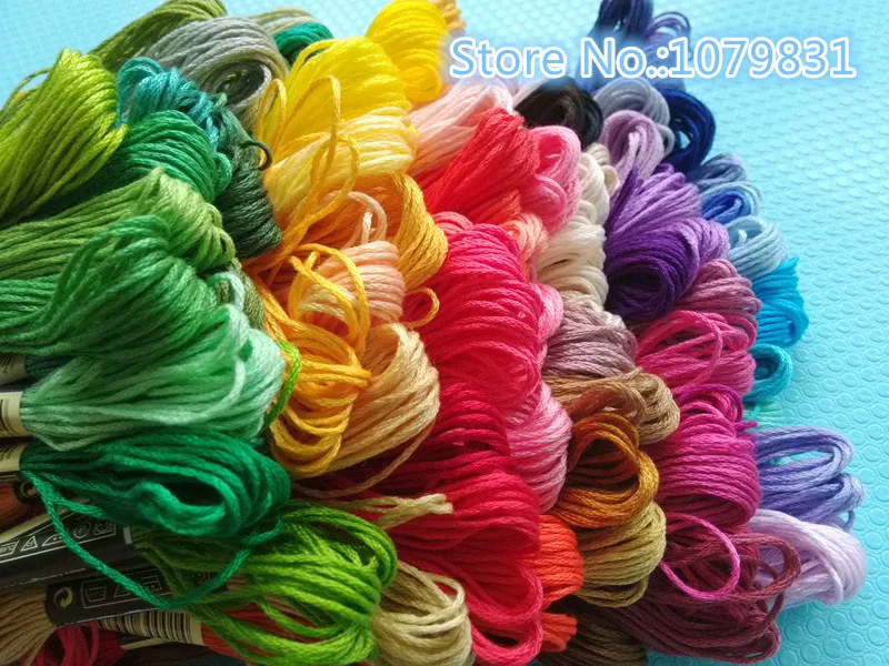 100 different similar DMC Colors embroidery threads hand thread cross stitch | Дом и сад