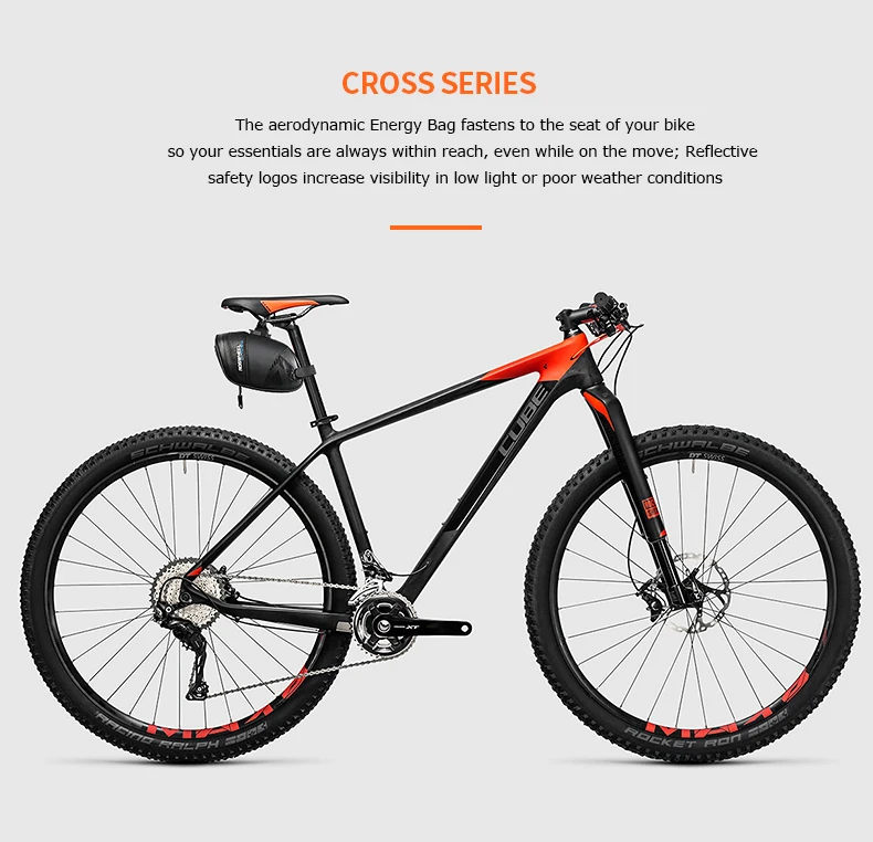 Roswheel Cross Series 121454 велосипедная седельная сумка, сумка на заднее сиденье, сумка на переднюю раму, треугольная сумка