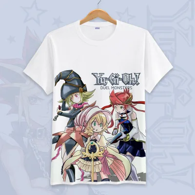 Ю-Ги-ой! Yu Gi Oh Косплей летние футболки унисекс с короткими рукавами мультфильм футболки Топы больших размеров - Цвет: 17