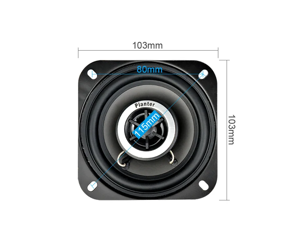 Комплект из 2 предметов, 4 дюйма Автомобильный Динамик s 4Ohm 280 Вт 2 способа Автомобильная Коаксиальная Динамик для автомобиля твитер стерео звук музыки Системы Высокочувствительный