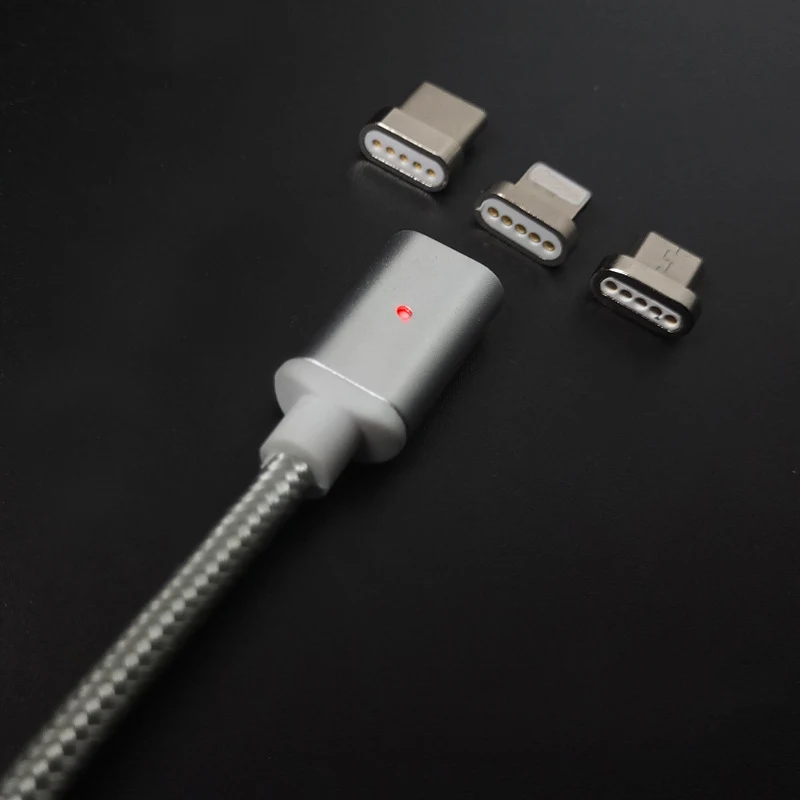 Магнитный кабель 3 в 1 для IOS/Type C USB/Micro USB зарядное устройство телефона зарядный