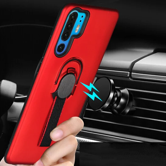 Olhveitra Автомобильный держатель для телефона Магнитный чехол Huawei P20 P30 Pro Lite Nova 4e 3e 3i P