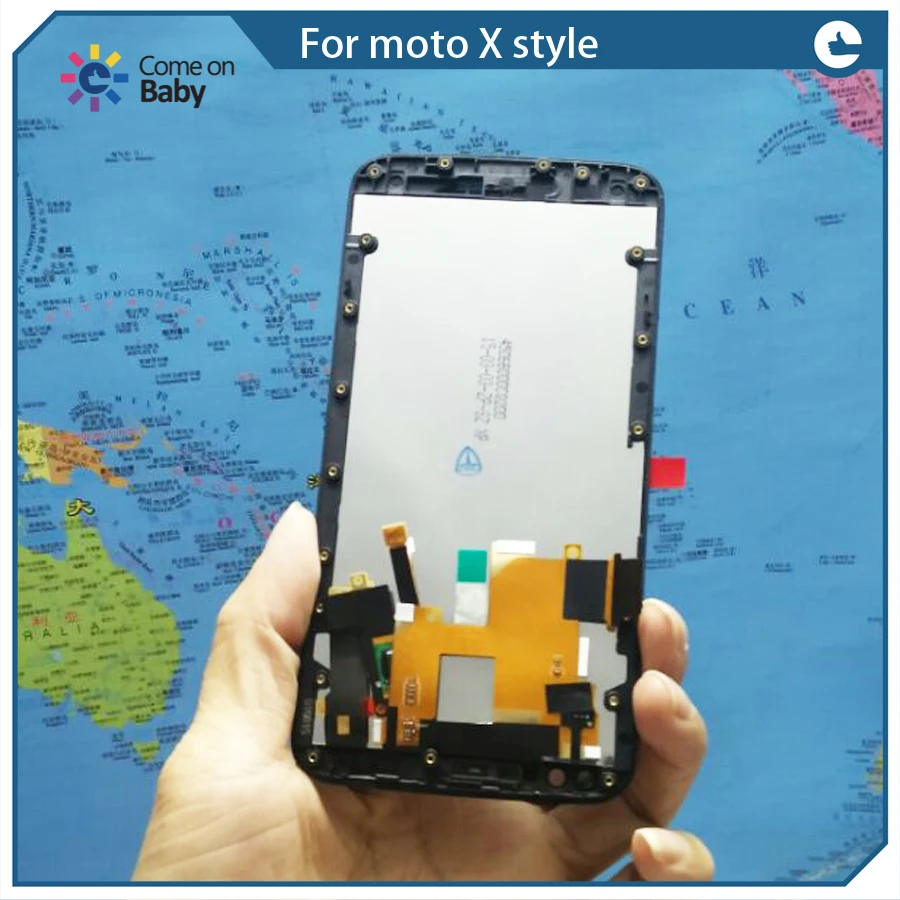 ЖК-дисплей и сенсорный датчик в сборе для motorola moto X style X3 XT1575 XT1572 XT1570 | Мобильные