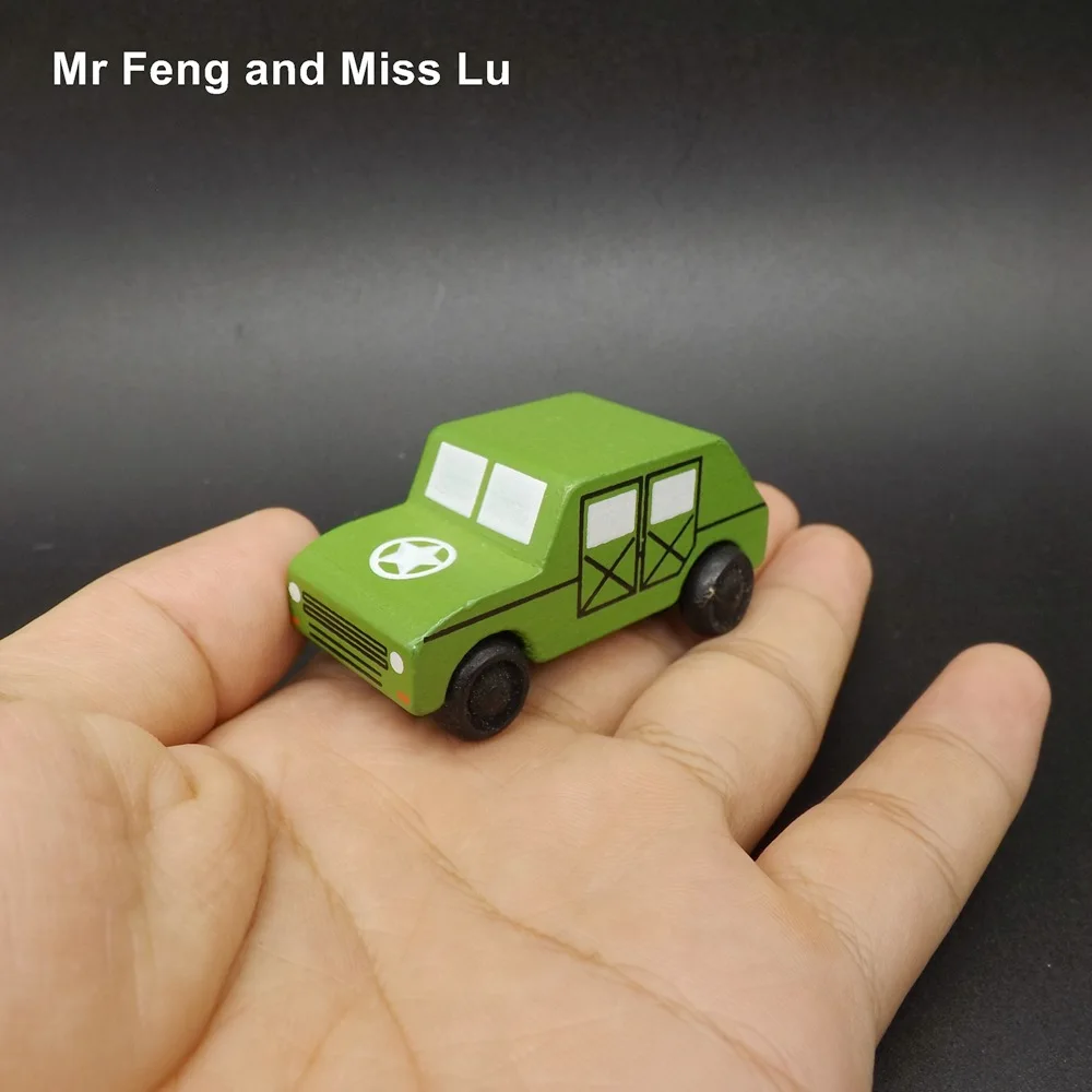 Деревянный автомобиль медицинский игрушка для детей Военный джип мини|car toy