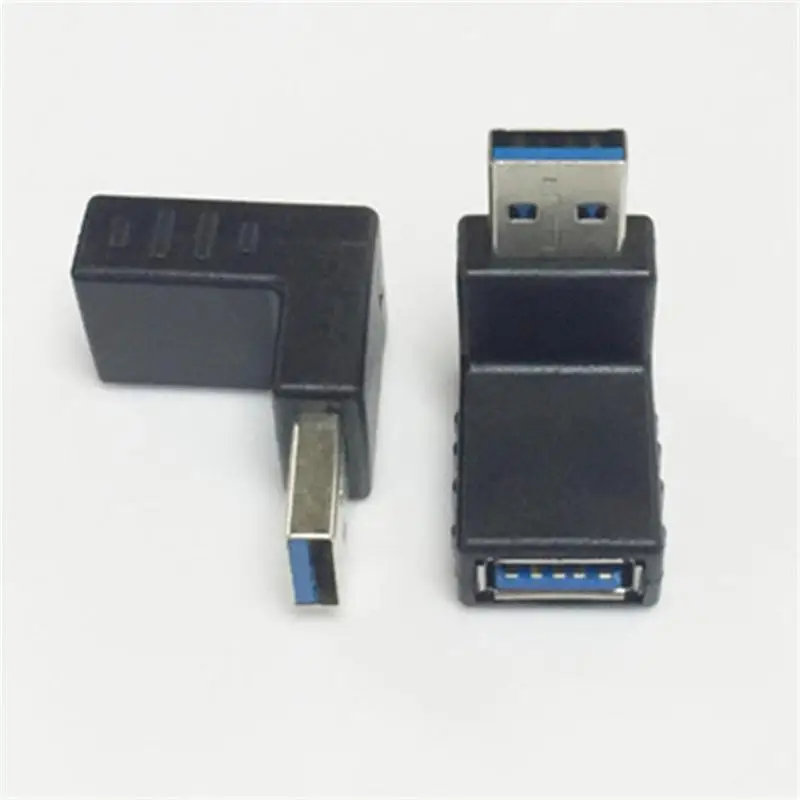 Левый изгиб USB Мужской Пара Женский 3 0 локоть линии передачи данных правый угол 90