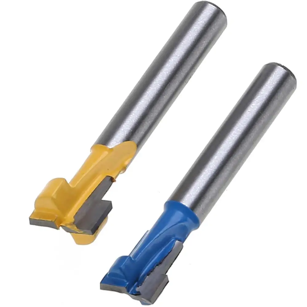 2 шт./компл. 1/4 &quotхвостовик T-Slot фреза 3/8&quot &amp 1/2 &quotзамочная скважина