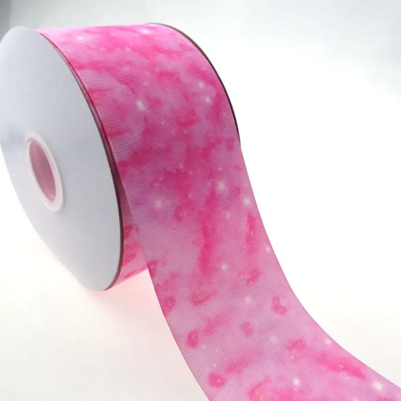Лента серии galaxy " 75 мм теплопередача печатная лента grosgrain, аксессуары для волос DIY