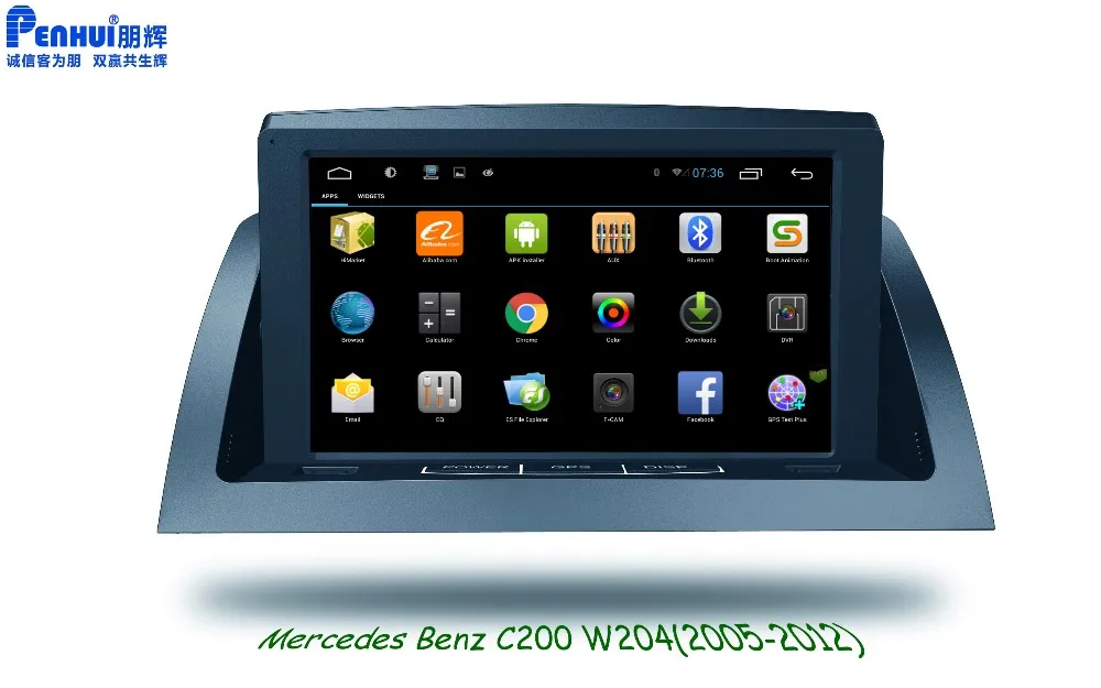 Сенсорный экран android мультимедийный плеер автомобиля монитор для mercedes benz C200 w204