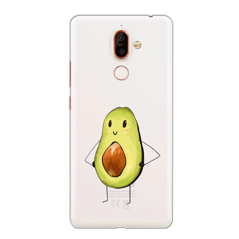ciciber Phone Case for Nokia 9 PureView 1 2 3 5 6 7 8 Sirocco Back Cover 2.1 3.1 5.1 6.1 7.1 8.1 Plus Fruit Avocado |