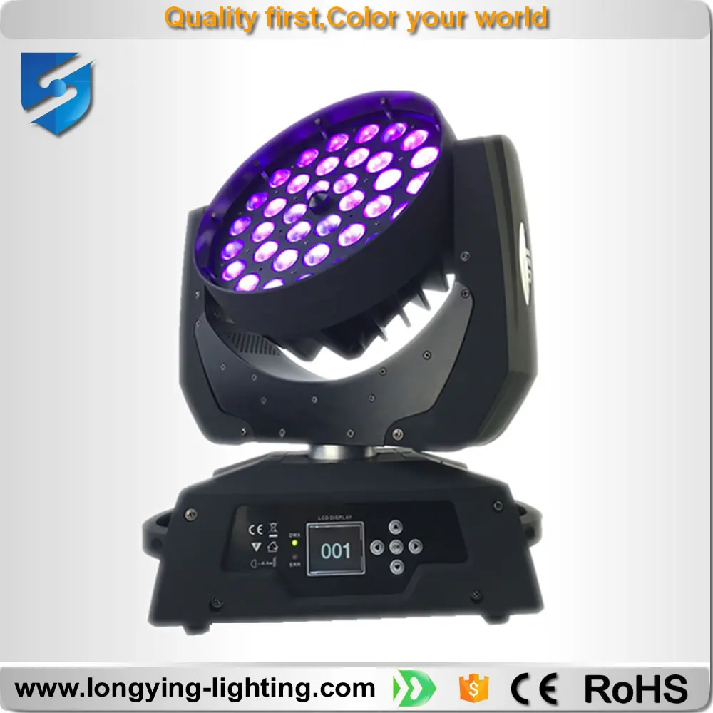 Бесплатная доставка 10 шт./лот 36x18 Вт увеличить заливающего света led wash zoom