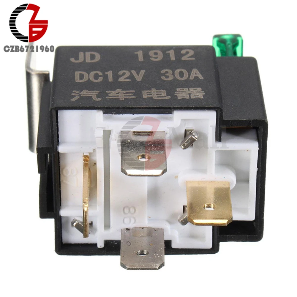 Плавленое вкл/выкл автомобильный двигатель авто плавленое Реле DC 12V 30A 4 Pin 4 P SPST Металл