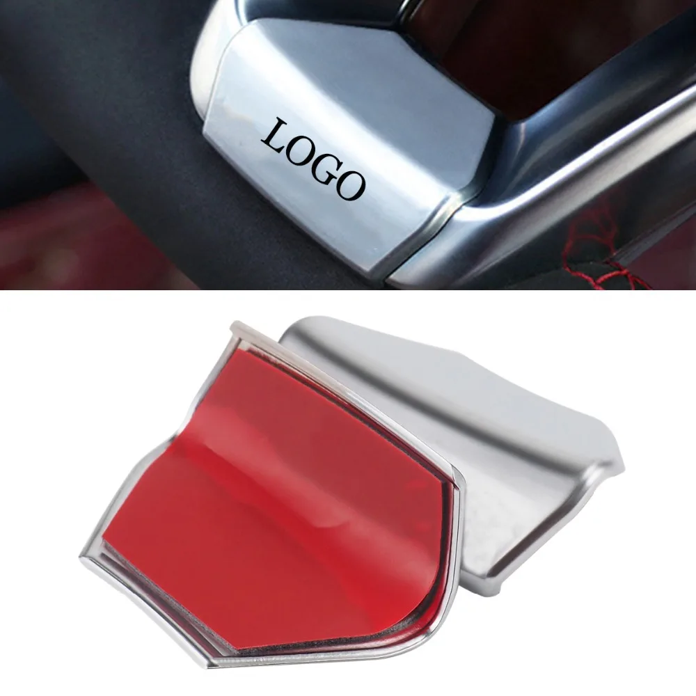 Серебряная Автомобильная наклейка на руль эмблема логотип для AMG Mercedes Benz W210 W212 W202