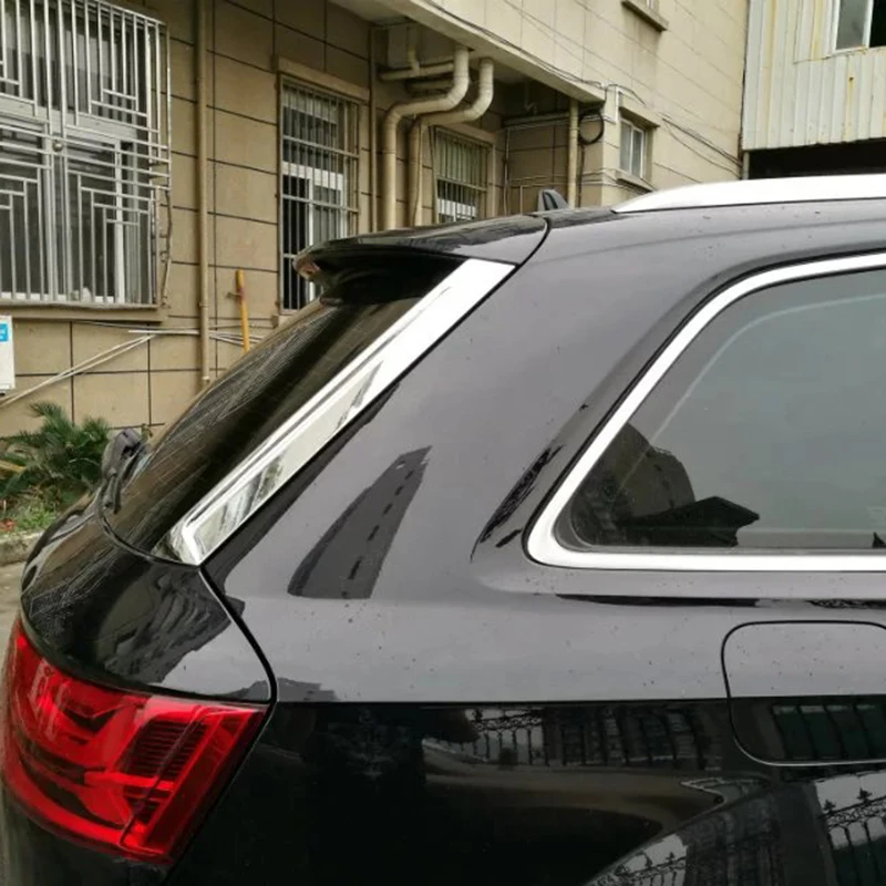 Для Audi Q7 2016 2017 2018 ABS хром внешний задний багажник спойлер оконная полоса молдинг