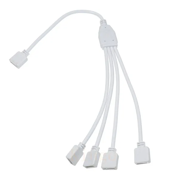 4 Pin RGB светодиодный соединительный кабель 1 Женский до 2 3 4pin Splitter провод адаптер