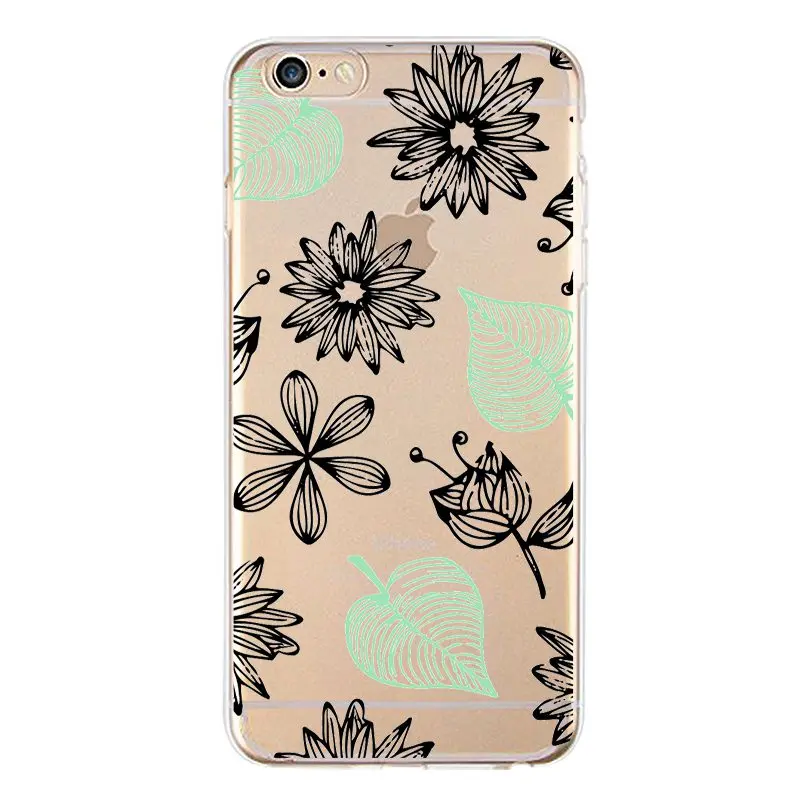 Мягкий прозрачный чехол из ТПУ для iPhone 4/4S 5 5S 6 6plus 7 8 plus бесплатная доставка |