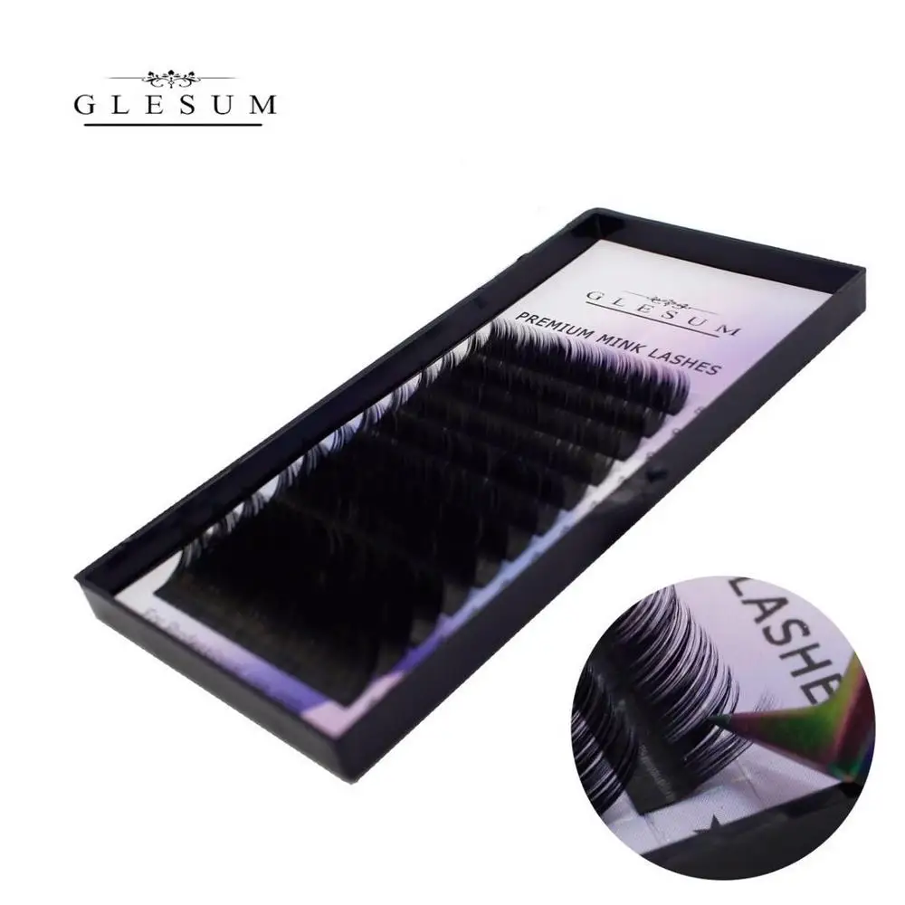 

Glesum Professional Lash Extension Mink Eyelashes Soft eyelashes Large Volume Cosmetic Eyelashes Extension